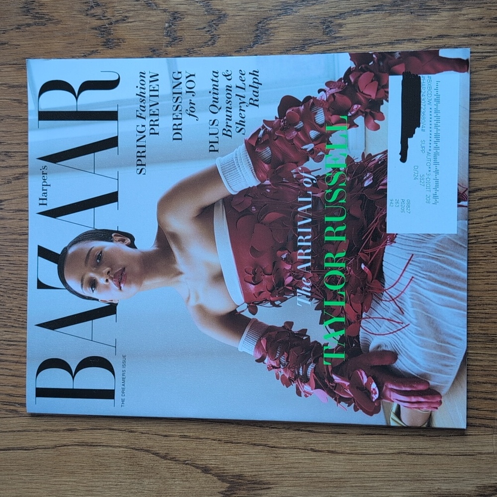 Harper's Bazaar Magazine The Dreamers Issue The Arrival Of Taylor Russell Feb
